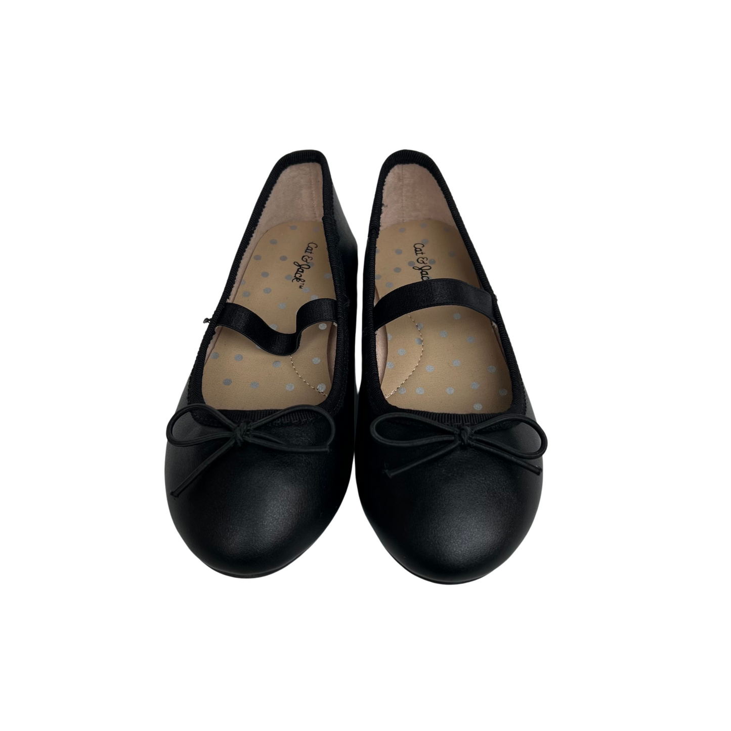 Cat & Jack Black Ballet Flats (Size 10)