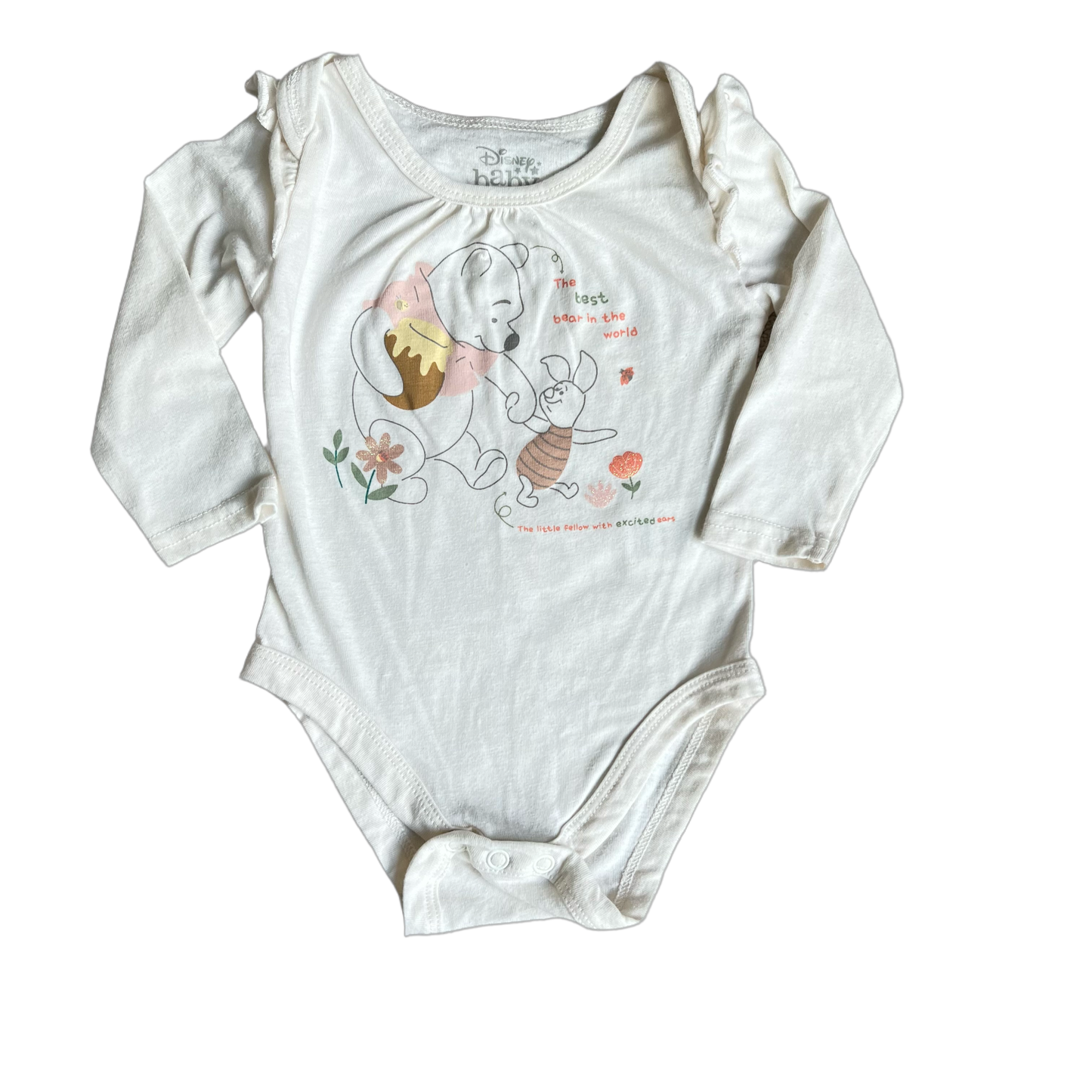 Winnie The Pooh Long Sleeve Onesie (6-9 Mo.)