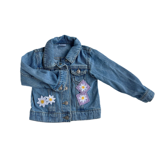 Embroidered Flower Denim Jacket (18 Month)