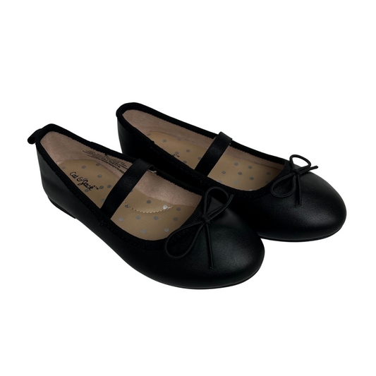 Cat & Jack Black Ballet Flats (Size 10)