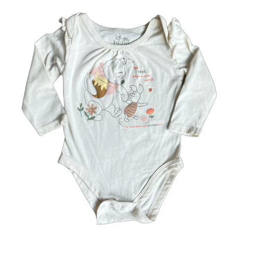 Winnie The Pooh Long Sleeve Onesie (6-9 Mo.)